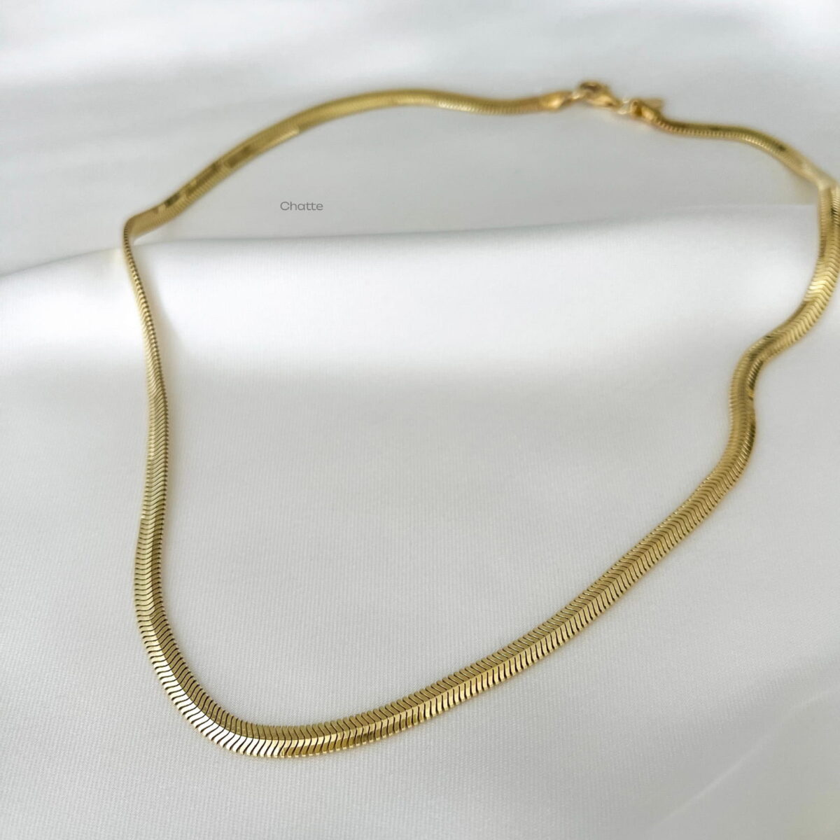 Złoty Naszyjnik Żmijka Damski