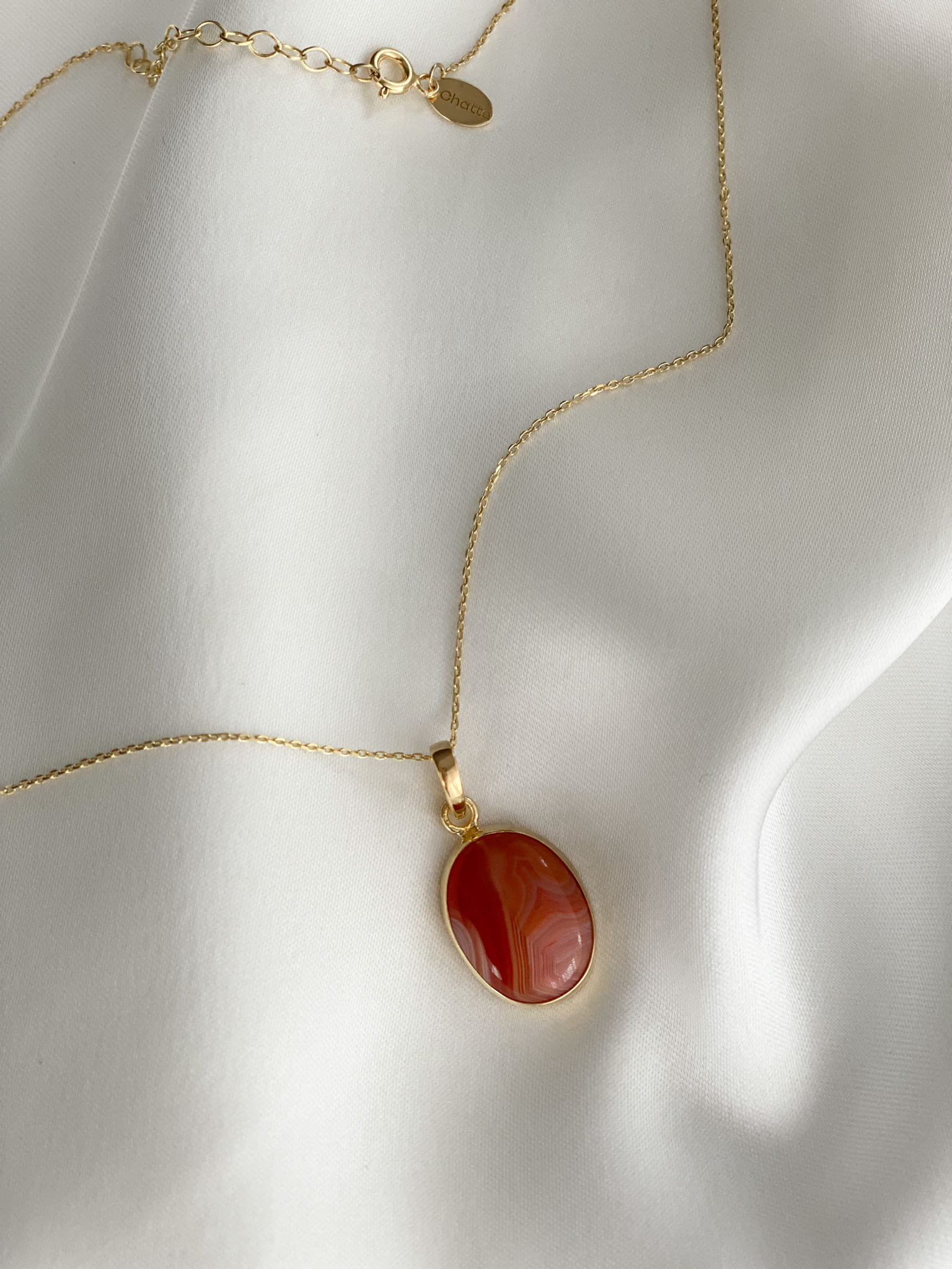 Zawieszka Owal Chalcedon